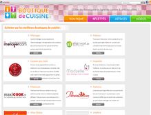 Tablet Screenshot of boutique-de-cuisine.com